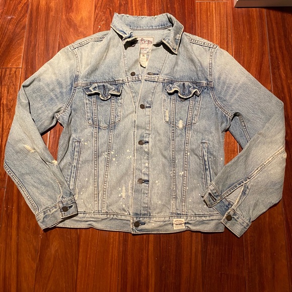 Abercrombie Fitch Men Denim Jacket Size 